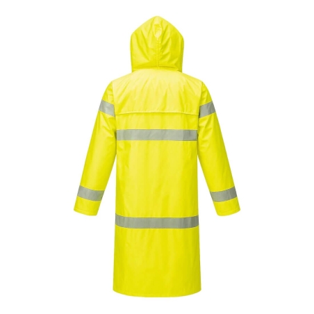 Manteau de pluie haute visibilité 100 cm classe 3 Jaune – Portwest H442
