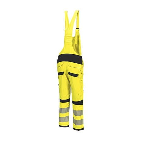 Cotte à bretelles haute visibilité ignifugée Modaflame PW3 Jaune/noir – Portwest FR420