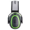 Protection auditive haute visibilité atténuation basse SNR 26dB Gris/vert – Portwest PW72