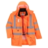 Parka haute visibilité 7-en-1 imperméable classe 3 Orange – Portwest RT27