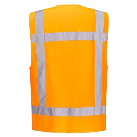 Gilet multipoches haute visibilité classe 2 RWS Orange – Portwest R476