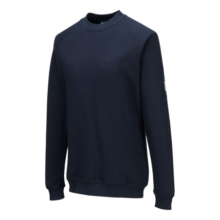 Sweatshirt femme ignifugé antistatique protection arc électrique Marine – Portwest FR759