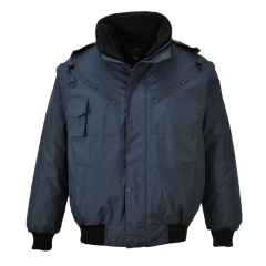 Blouson bomber 4 en 1 imperméable doublure amovible Marine – Portwest F465