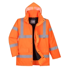 Parka d'hiver haute visibilité norme ferroviaire RIS classe 3 Orange – Portwest RT30