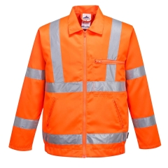 Blouson haute visibilité bicolore certifié EN ISO 20471 classe 3 Orange – Portwest RT40