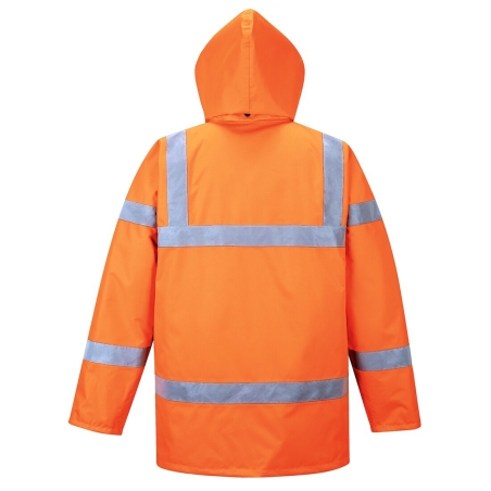 Parka d'hiver haute visibilité norme ferroviaire RIS classe 3 Orange – Portwest RT30