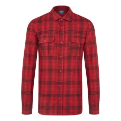 Chemise de travail à carreaux en coton brossé Rouge – Portwest KA307