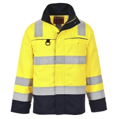 Blouson haute visibilité multirisques ignifugé arc électrique Jaune/marine – Portwest FR61