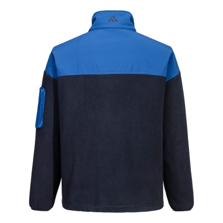 Polaire 1/4 zip KX3 à panneaux renforcés multipoches Marine foncée/quartz – Portwest KX378