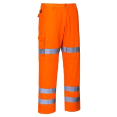 Pantalon combat haute visibilité 3 bandes réfléchissantes Orange – Portwest RT49