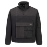 Polaire 1/4 zip KX3 à panneaux renforcés multipoches Noir – Portwest KX378