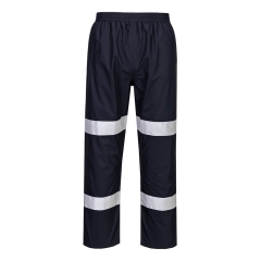 Pantalon de pluie légère pliable imperméable respirant Marine foncé – Portwest F443