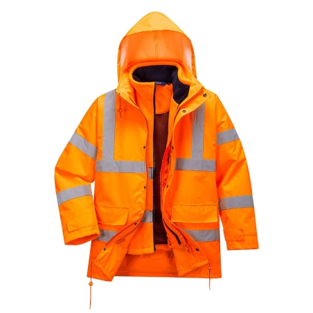 Parka haute visibilité respirante interactive classe 3 Orange – Portwest RT63