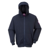 Sweatshirt zippé à capuche résistant à la flamme et arc électrique Marine – Portwest FR81