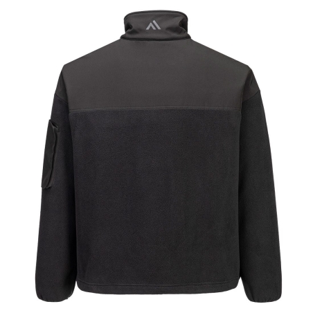 Polaire 1/4 zip KX3 à panneaux renforcés multipoches Noir – Portwest KX378