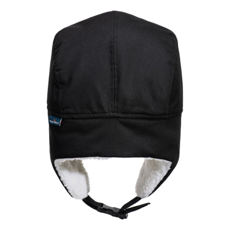 Bonnet doublé sherpa grand froid coupe-vent Noir – Portwest HA33