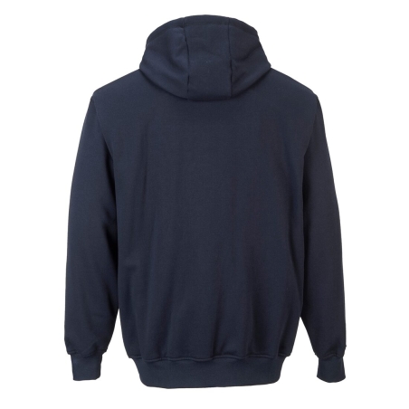 Sweatshirt zippé à capuche résistant à la flamme et arc électrique Marine – Portwest FR81