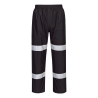 Pantalon de pluie légère pliable imperméable respirant Noir – Portwest F443