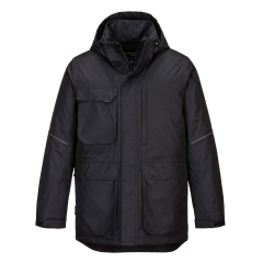 Parka grand froid imperméable doublure matelassée Noir – Portwest KX360