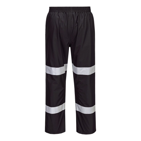 Pantalon de pluie légère pliable imperméable respirant Noir – Portwest F443