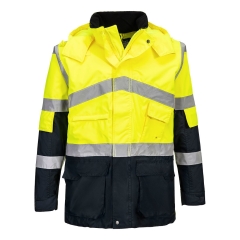 Parka haute visibilité bicolore respirante classe 3 Jaune/marine – Portwest S760