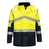Parka haute visibilité bicolore respirante classe 3 Jaune/marine – Portwest S760