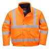 Blouson haute visibilité matelassé imperméable classe 3 rail Orange – Portwest RT32