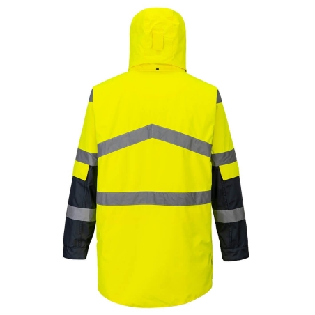 Parka haute visibilité bicolore respirante classe 3 Jaune/marine – Portwest S760