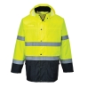 Veste de pluie haute visibilité bicolore classe 3 Jaune/marine – Portwest S166