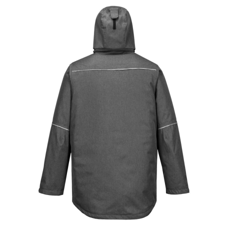 Parka grand froid imperméable doublure matelassée Gris marl – Portwest KX360