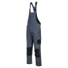 Cotte à bretelles de travail multipoches avec genouillères Gris zoom/noir – Portwest PW346