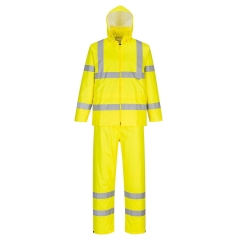 Ensemble de pluie enroulable haute visibilité classe 3 Jaune – Portwest H448