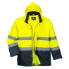 Veste de pluie haute visibilité bicolore classe 3 Jaune/marine – Portwest S166