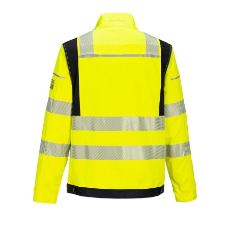 Veste de travail haute visibilité ignifugée multirisque classe 3 Jaune/noir – Portwest FR714