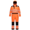 Combinaison d'hiver haute visibilité classe 3 grand froid Orange/noir – Portwest PW352