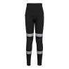 Legging de travail femme taille haute stretch ripstop Noir – Portwest KX381