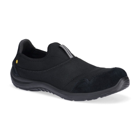 Chaussure de sécurité enfilable textile embout acier S1P ESD Noir – Portwest FT55