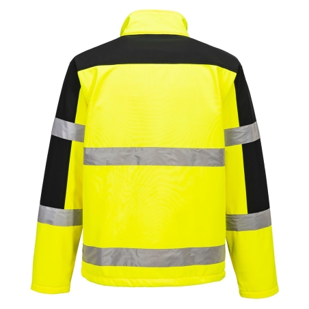 Veste softshell haute visibilité bicolore 3 couches classe 3 Jaune – Portwest S429