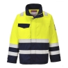 Veste haute visibilité ignifugée antistatique arc électrique Jaune/marine – Portwest MV25