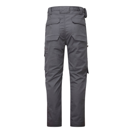 Pantalon cargo coupe ajustée tissu extensible multipoches Gris zoom – Portwest KA323