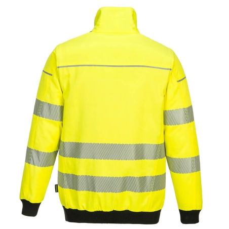Blouson haute visibilité 3-en-1 avec bodywarmer polaire amovible Jaune/noir – Portwest PW302