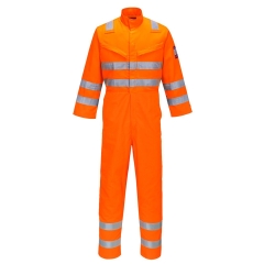 Combinaison multirisque ignifugée haute visibilité arc électrique Orange – Portwest MV91