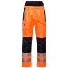 Pantalon haute visibilité imperméable respirant classe 2 Orange/noir – Portwest PW342