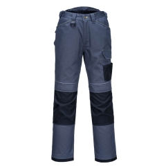 Pantalon de travail extensible léger multipoches PW3 Gris zoom/noir – Portwest PW304