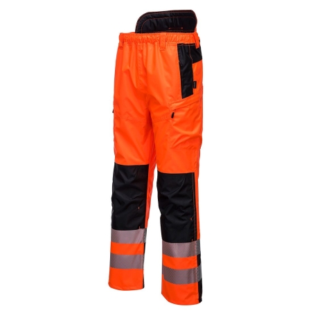Pantalon haute visibilité imperméable respirant classe 2 Orange/noir – Portwest PW342