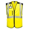 Gilet multipoches haute visibilité classe 2 PW3 Jaune/noir – Portwest PW309