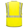 Gilet multipoches haute visibilité classe 2 PW3 Jaune/noir – Portwest PW309