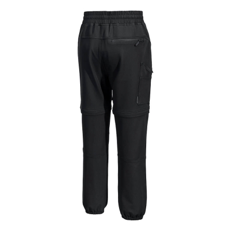 Pantalon 2 en 1 convertible en bermuda multipoches stretch Noir – Portwest KX352