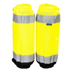 Guêtres haute visibilité contrastées avec bandes réfléchissantes Jaune/noir – Portwest HV389