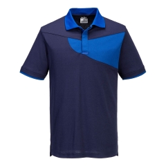 Polo manches courtes coupe active interlock poly-coton Marine/royal – Portwest PW210